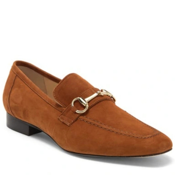 BRUNO MAGLI Simona Loafer In Cognac Suede - Picture 1 of 9